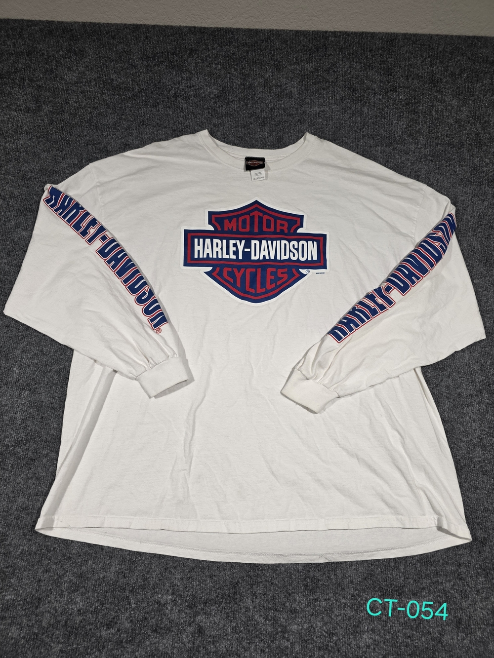 Harley Davidson Long Sleeve Shirt Mens 3XL White Alligator Alley Florida Graphic